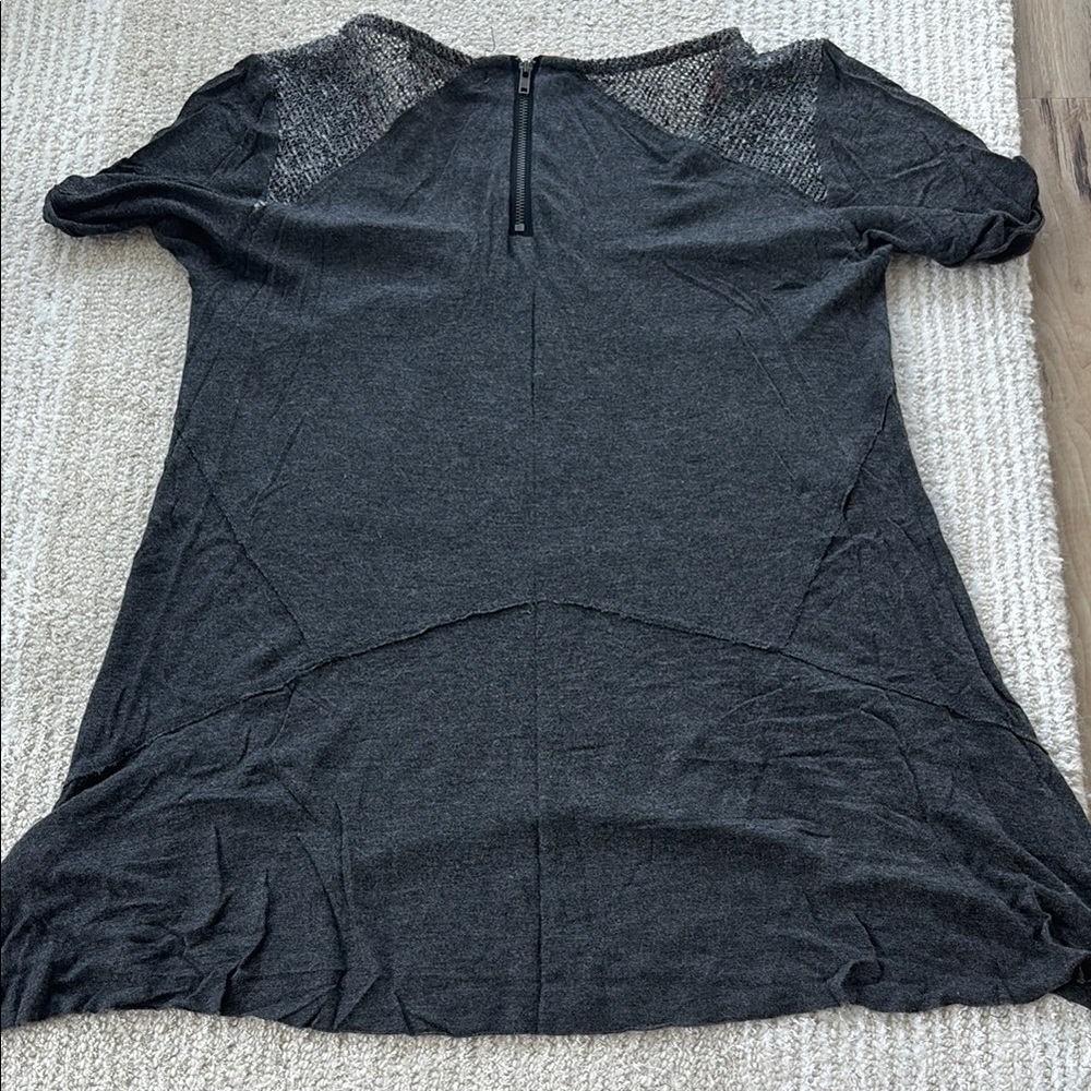 Scrapbook Black Red Graphic Asymmetrical Tee - Picture 2 of 3
